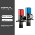Brass Red Blue Angle Valve Hot and Cold Water Valve Bathroom Thread Bathroom Faucet Water Heater Filling Valve Accessories Oasis Select Hot and cold B