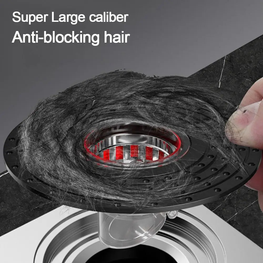 With Grid Grate Cover Shower Floor Drain Core Insect Proof Dectable Anti-odor Floor Drain Anti Blocking Backflow Preventer Oasis Select