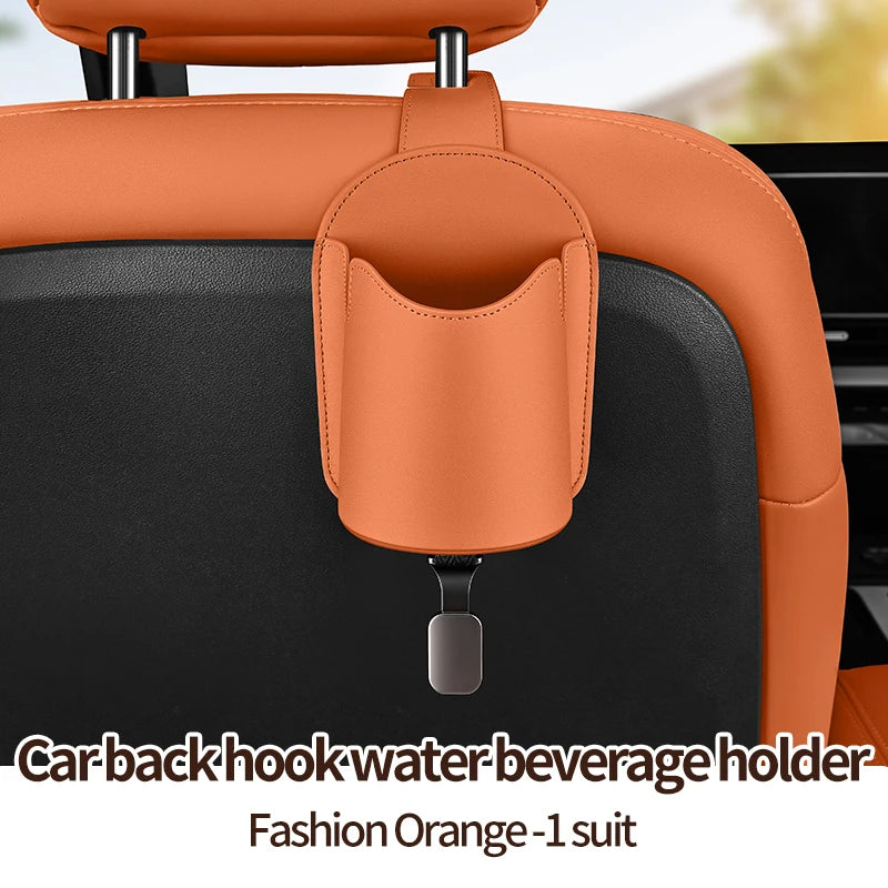 Car Seat Back Hook – Cup Holder, Phone & Bag Organizer
