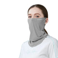 Cycling Face Mask Unisex Ice Silk Breathable Balaclava Ultraviolet Face Mask UV Blocking Military Bandana Multicam Gaiter Scarf Oasis Select Gray B