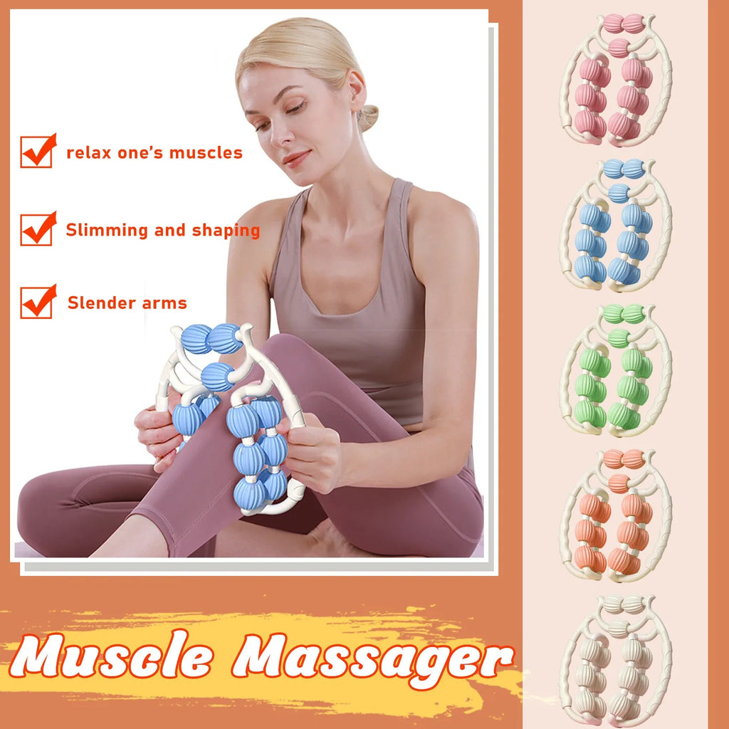 Round Massage Roller – Legs, Waist & Cellulite Relief Tool Massage Roller Tool Oasis Select