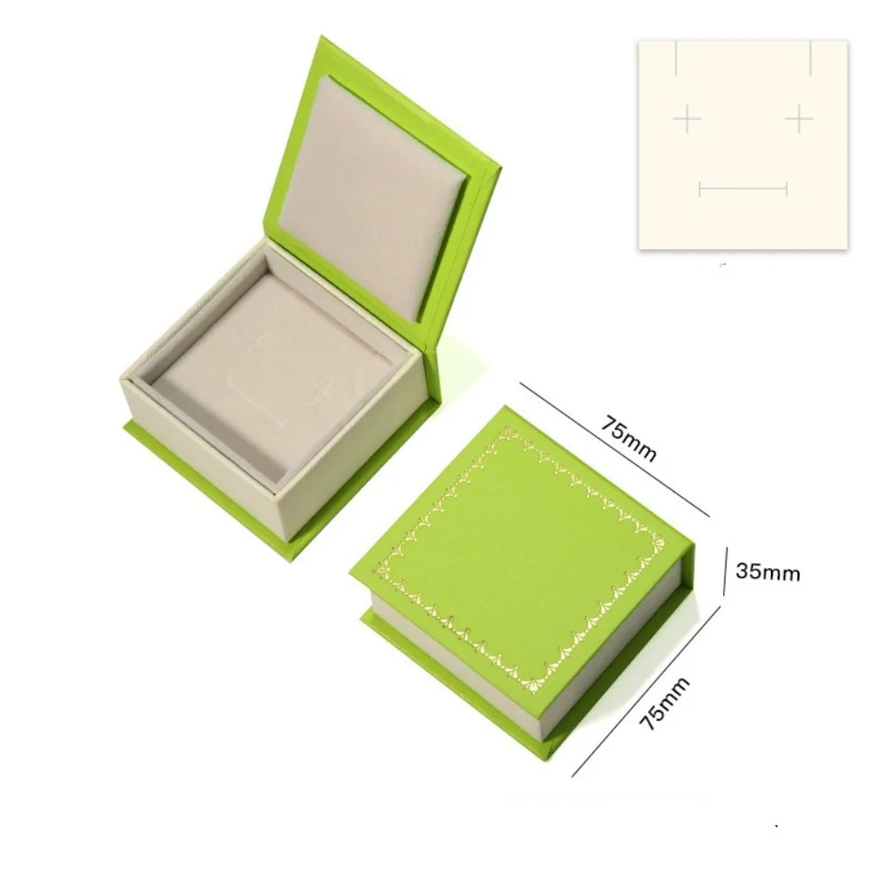 Creative Flip Cover Book Shaped Jewelry Box Earrings Ring Necklace Storage Case with Sponge Women Portable Travel Jewelry Holder Oasis Select Green 3