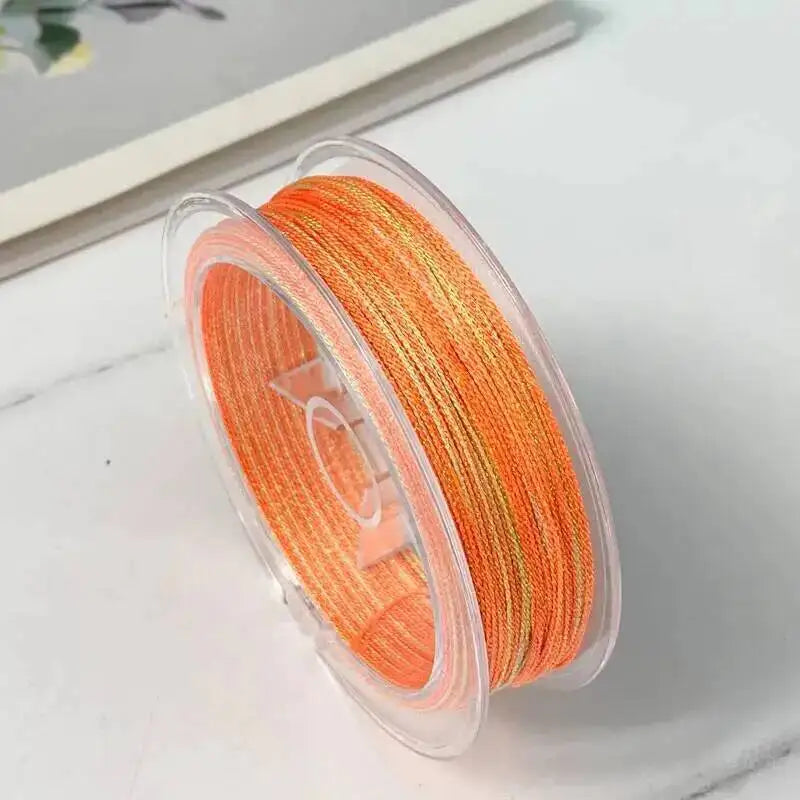 0.4MM Segment Dyed Starry Sky Thread 6-Strand Gradient Woven Rope DIY Bracelet Necklace Woven Iridescent Color Thread Oasis Select C62 0.4mm 50m