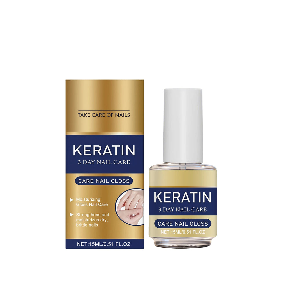 Keratin Nail Care Oil – Repair Brittle Nails & Strengthen Cuticles Nail Treatment Oil Oasis Select 15ml Boxed