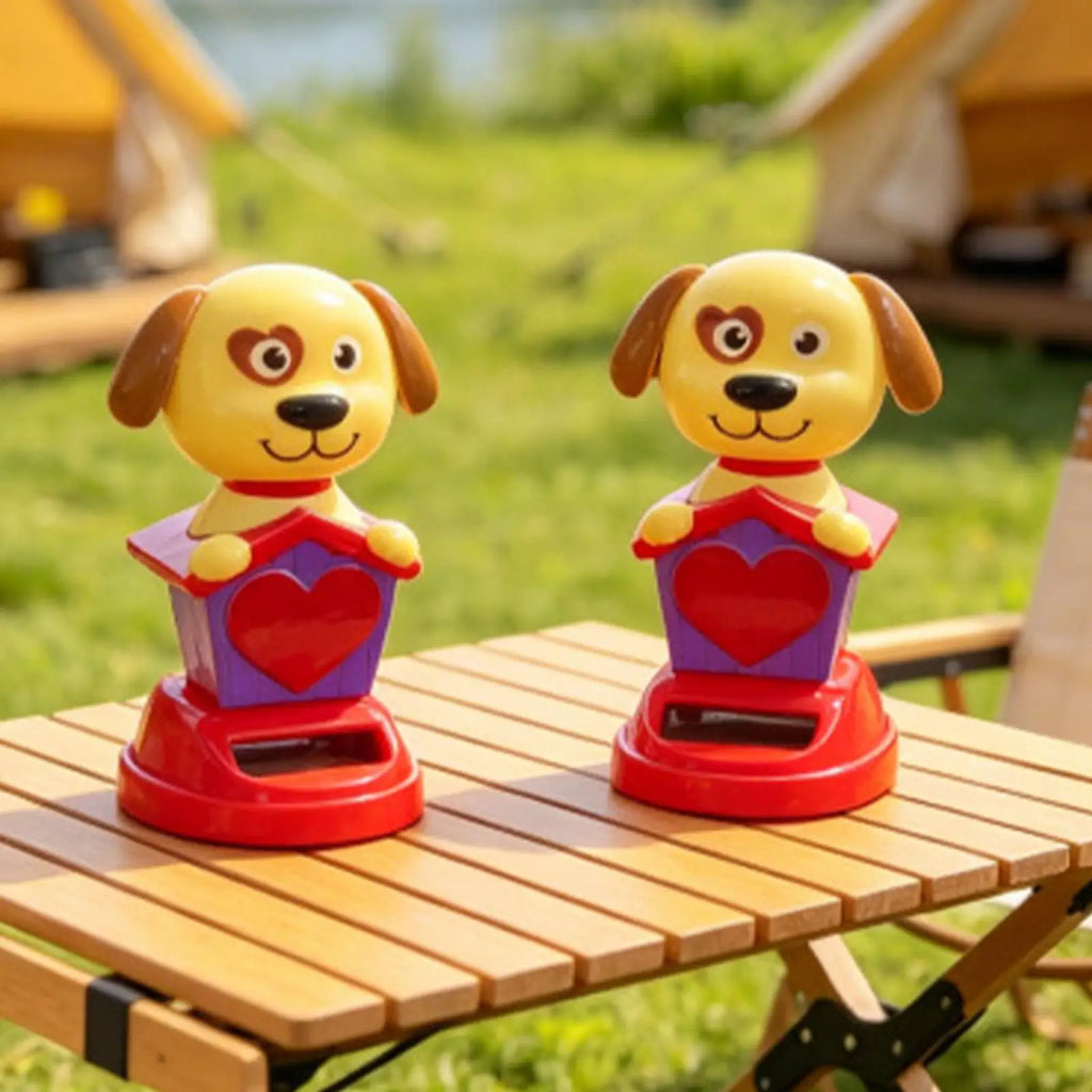 Solar Dashboard Doll Cute Dog Swinging Animated Dancer Toy Solar Dashboard Doll Car Decorative Swing Toys for Car Ornament Oasis Select