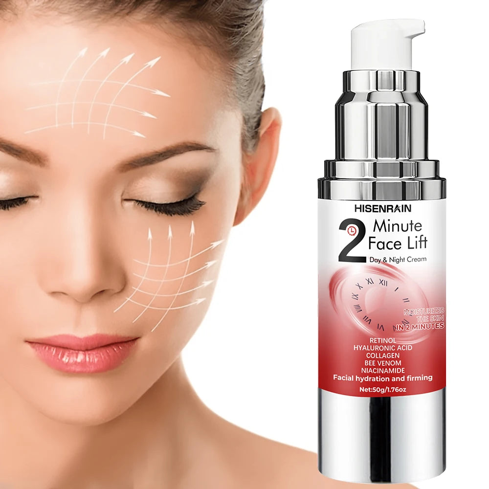 HISENRAIN 2-Minute Brightening Day & Night Cream with Niacinamide & Hyaluronic Acid - Fast-Acting Moisturizer for Glowing Skin. Oasis Select