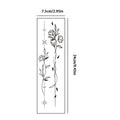 Floral and vine-themed leg tattoo stickers, trendy and sexy, temporary and realistic, waterproof and sweatproof for calves. Oasis Select BT-027