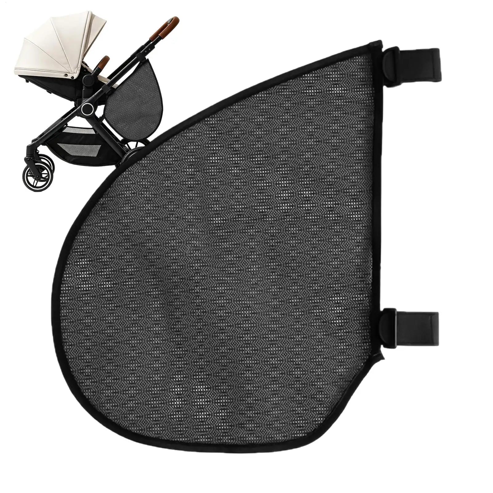 Stroller Mesh Bags Adjustable Straps Universal Non-Slip Side Sling Stroller Cargo Net for Travel Walking Outings Camping Picnic Oasis Select