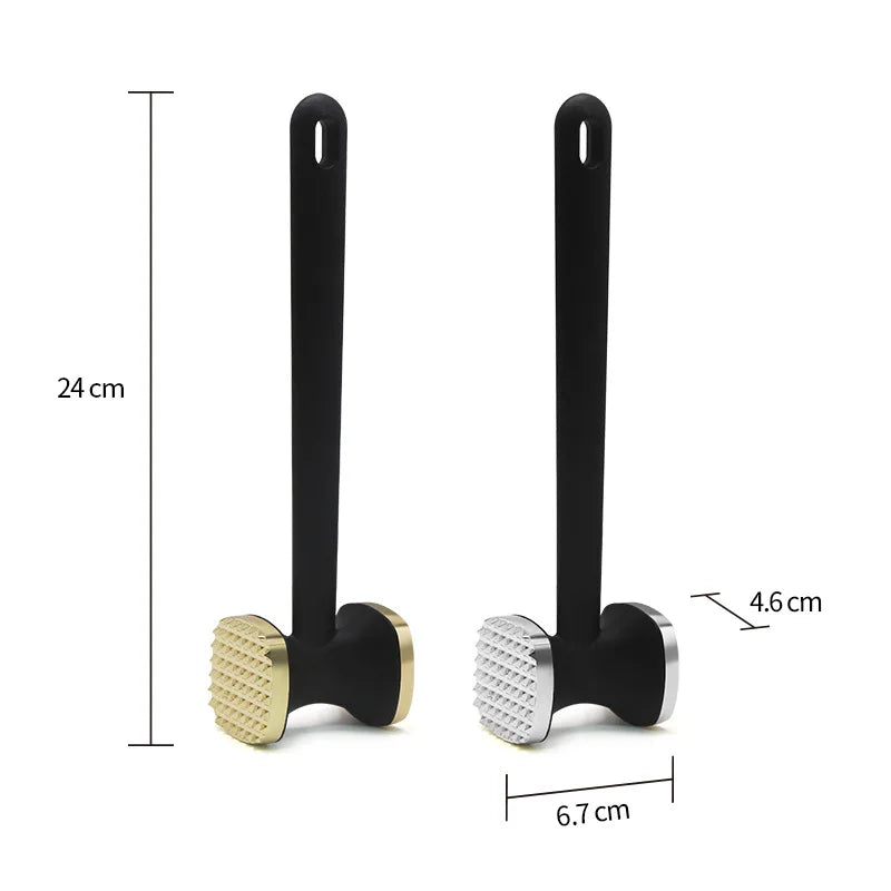 Stainless Steel Double Sided Meat Tenderizer Hammer, Kitchen Tool for Beef Steak, Pork Chop & Chicken, Meat Mallet with Spikes Oasis Select