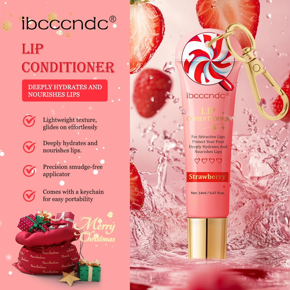 Lip Stain and Lip Oil Set Strawberry Taste Water Based Glossy Gel Hydrating Moisturizing Women Lips Makeup Cosmetic Christmas Oasis Select