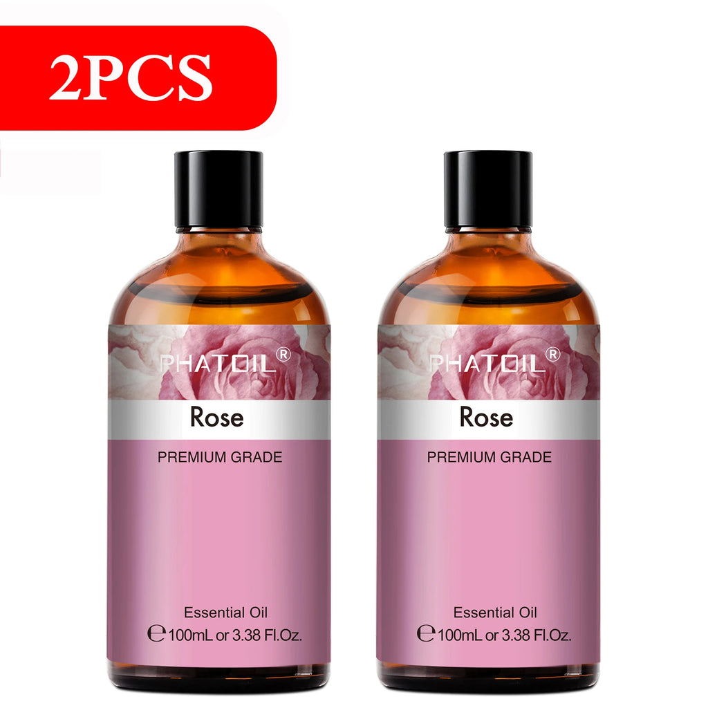 PHATOIL 100ml Pure Essential Oils – Lavender, Eucalyptus & More