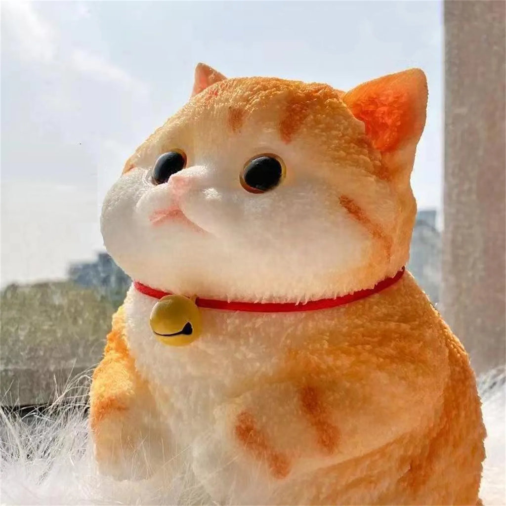 Taba Cute Chubby Cat Orange Cat Plush Soft Sticky Girl Kids Birthday Gift Fidget Toy Pet Ornaments Gifts Oasis Select B One Size