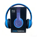 Stereo P47 Headset 5.0 Bluetooth Headset Folding Series Wireless Sports Game Headset Foldable Wireless Bluetooth Headphone Oasis Select Blue