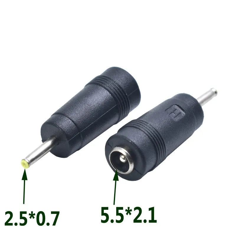 2PCS 5.5 x 2.1 mm Adapter Female Socket to DC 4.0 x 1.7mm 3.5 x 1.35mm jack Power Connector Laptop Converter Adapter Plug Oasis Select 5521 to 2507 2PCS