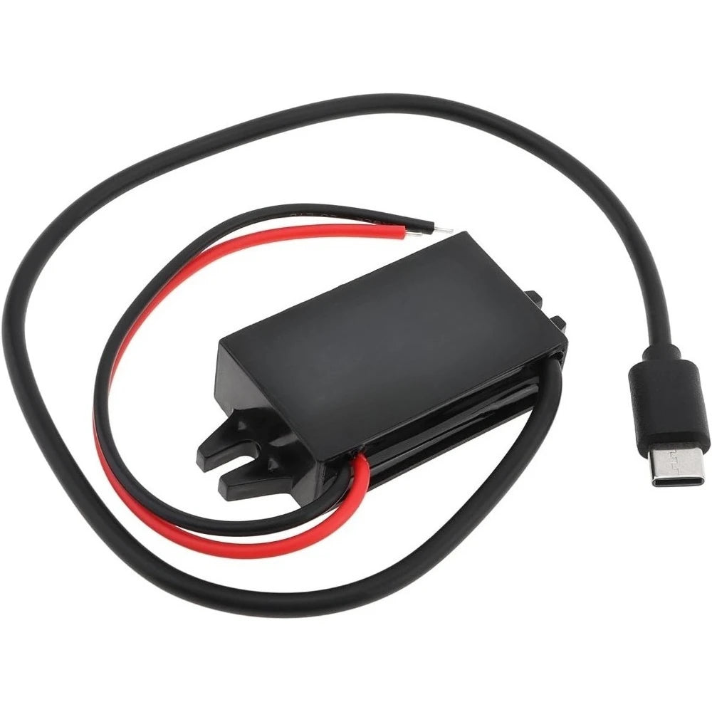 DC To DC 12V/24V To 5V USB-C Buck Converter 3A 15W Type-C Interface Waterproof Buck Power Adapter Compatible With Mobile Phone Oasis Select Type-C 12V 24V 5V 3A