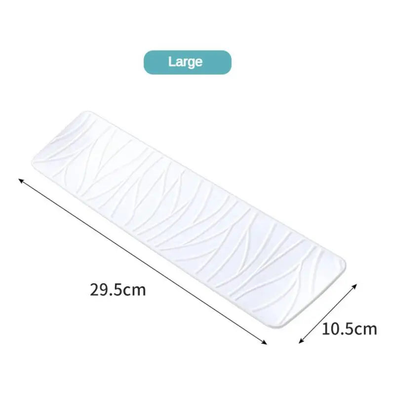 1Pcs Japanese Minimalist Wave Pattern Ceramic Plates Rectangular Serving Platters for Desserts Appetizers & Kitchen Dining Oasis Select White Large
