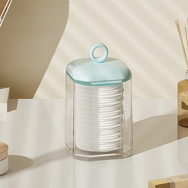 1pc Clear Storage Box, PS Swab Storage Box For Home,Room,Home,Bedroom,Bathroom,House,Pink Room,Living Room Decor,Travel Stuff,Gi Oasis Select Type B blue