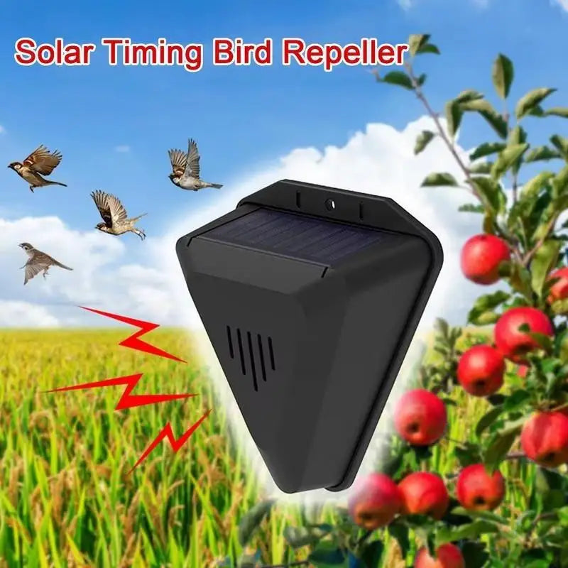 Solar Animal Repeller – Sound & Light Alarm, Weatherproof