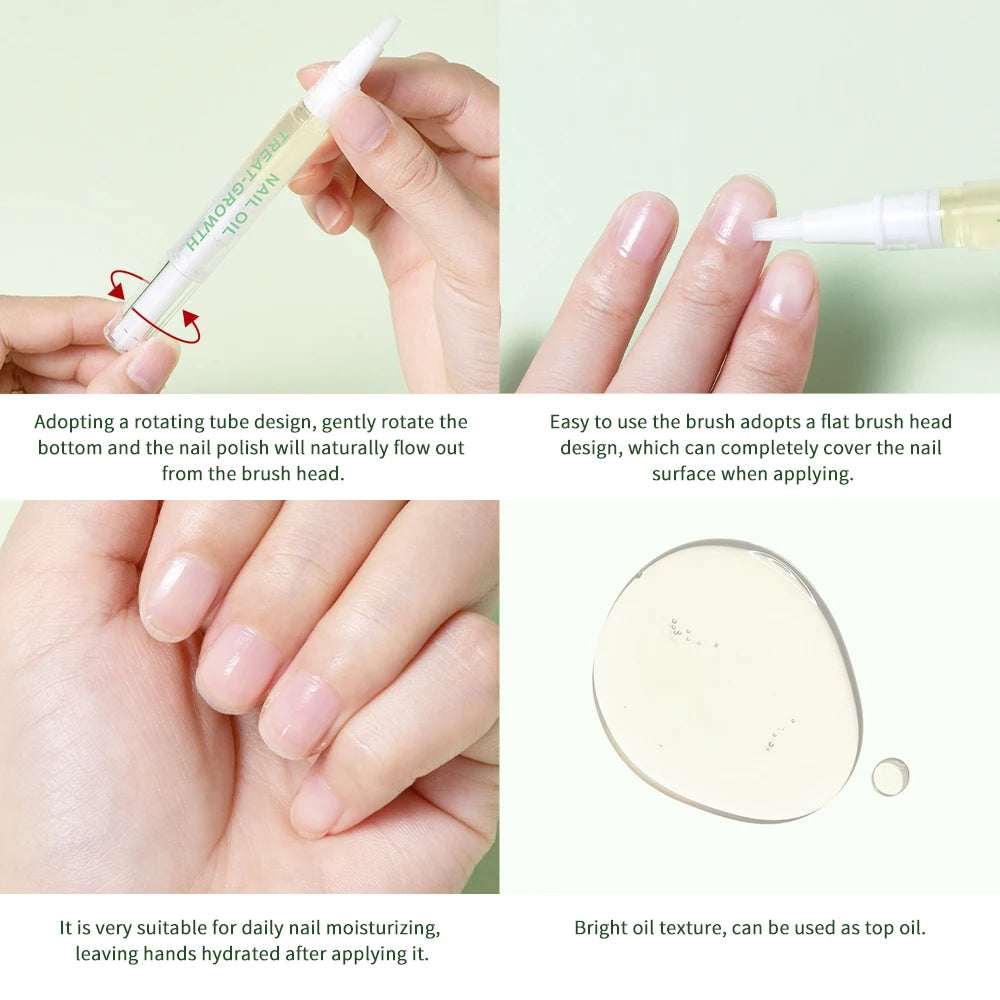 3 Counts Nail Growth Oil For Strength and Moisture Organic Nail Care Blend Nourishing Oil Nail Care Nail Art Brotherpen Cosmetic Oasis Select