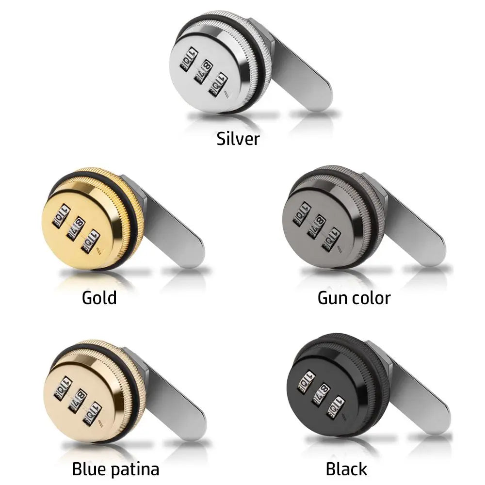 20mm Smart Cam Code Lock for Cabinet Door 3 Digit Combination Password Code Drawer Lock Box Lock Oasis Select