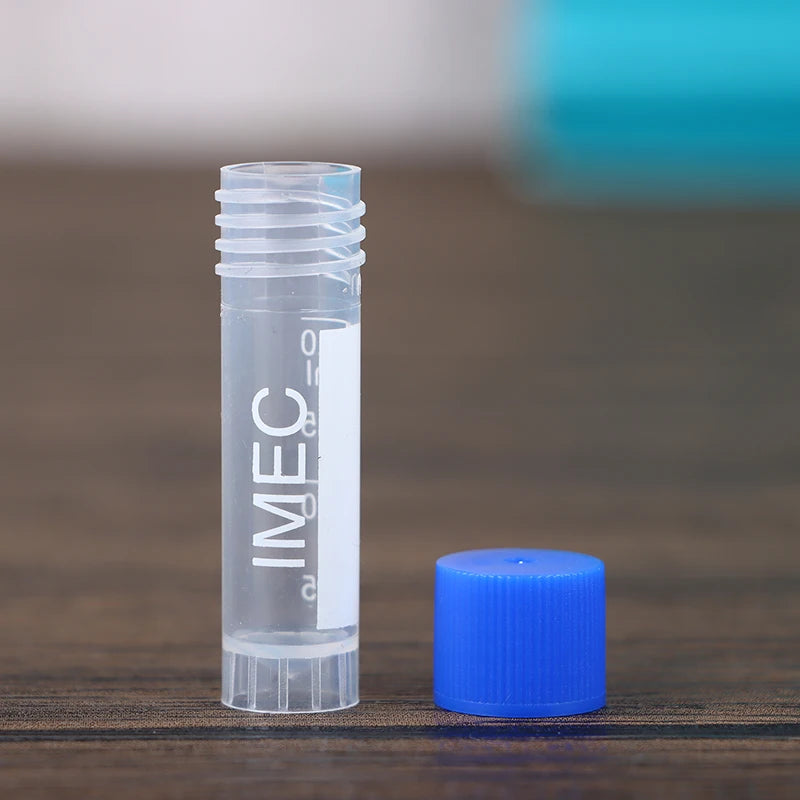 50Pcs 1.8ml(2ml) Plastic Graduated Cryovial Plastic Test Tube Freezing Tube Sample Cold Storage Tubes With Screw Cap Oasis Select
