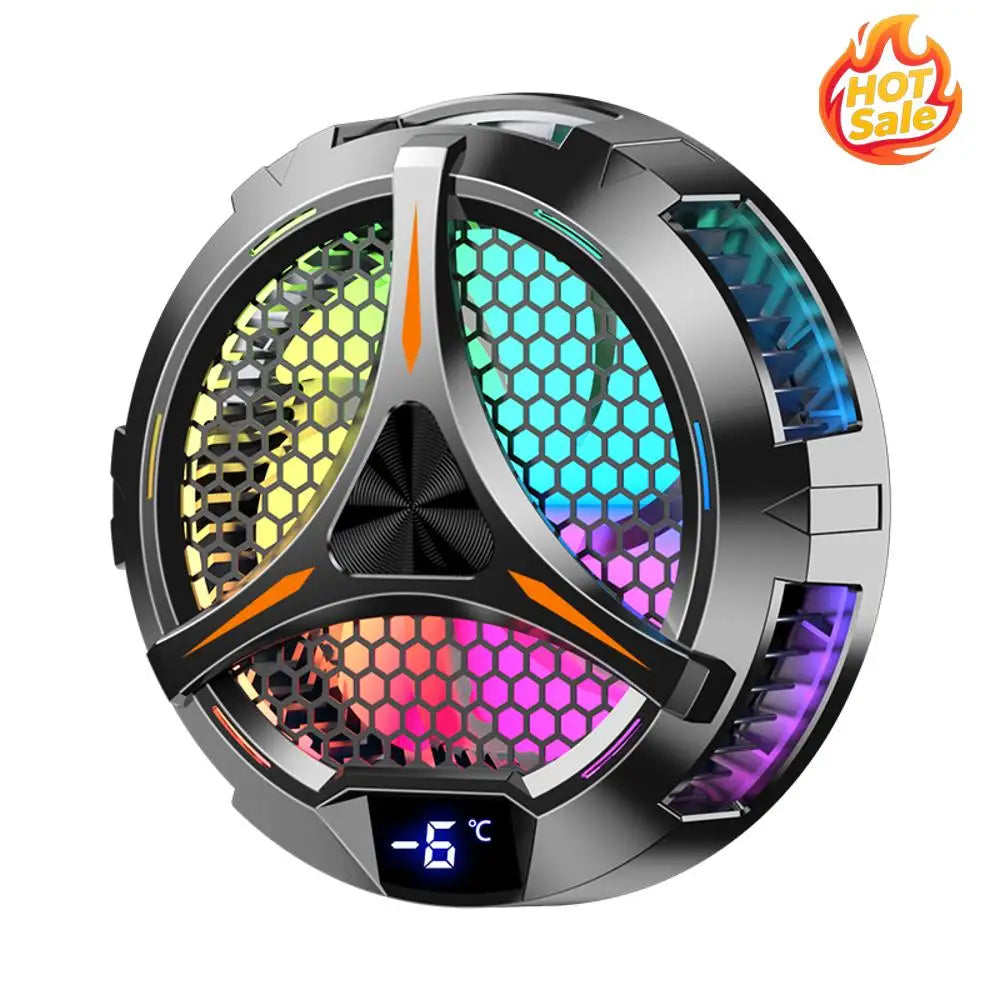 Magnetic Universal Tablet Cooler with Temperature Display for iPad Cooling Fan RGB Lighting Radiator Cooler for Dedicated Tablet Oasis Select