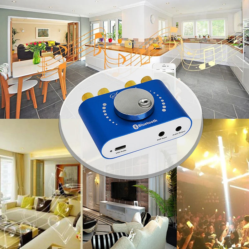 Nobsound Mini Bluetooth 5.0 HiFi TPA3116 Digital Amplifier Stereo Audio 2.0 Channel Sound Amplifiers 40W Power Amp Oasis Select