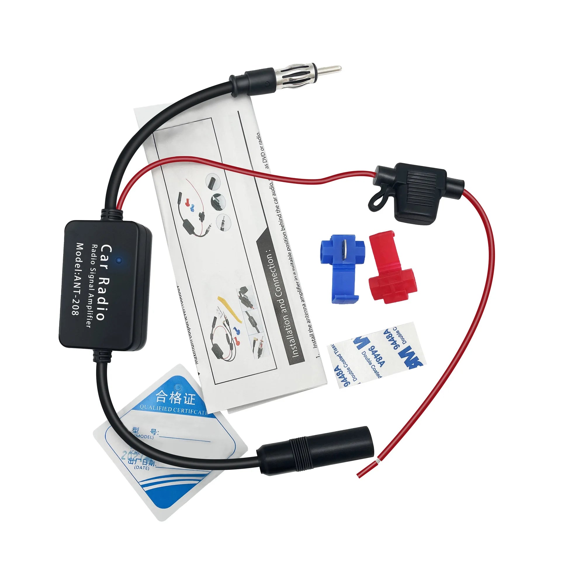 3-in-1 Car Radio Antenna Signal Booster FM AM DAB Antenna Amplifier for Cars New Oasis Select