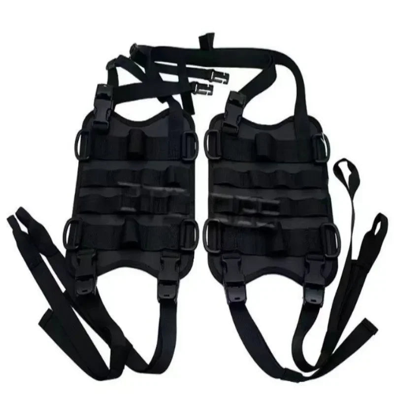 Motorbike Fuel Tank Side Bag Universal Mounting Base Front Load Saddle Bag Hanging Base for Motorcycle Accessories Oasis Select black