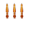 4Pcs 70mm Rocket Valve Caps, Aluminum Alloy Dustproof and Waterproof Tire Valve Stem Caps, for Cars, Trucks and Motorcycles Oasis Select Orange-4Pcs