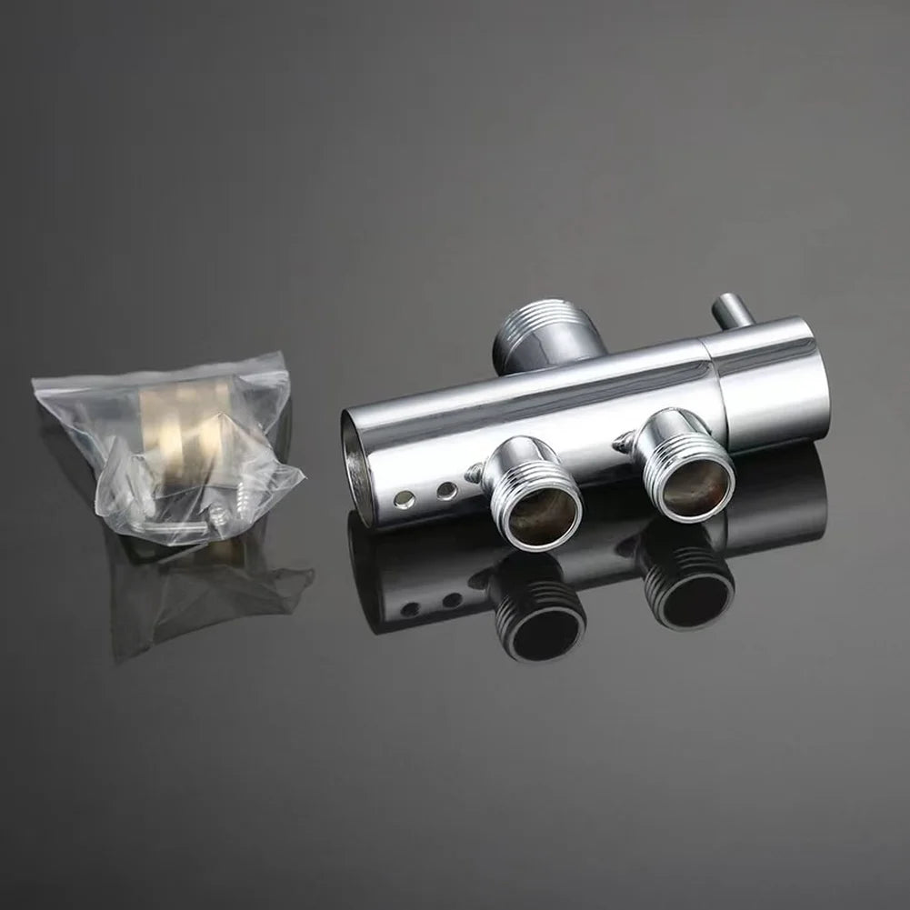 Wall Mounted Shower Diverter Valve 2-Way Splitter Copper Chrome Plated Works With Standard Shower Systems Oasis Select