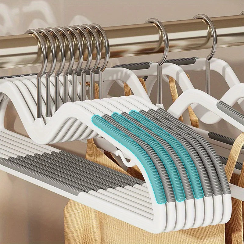 Non-Slip Plastic Hangers -Versatile,Traceless Design for Clothes,Bras & More-Ideal for Home Storage & Retail Display,Hangers Oasis Select