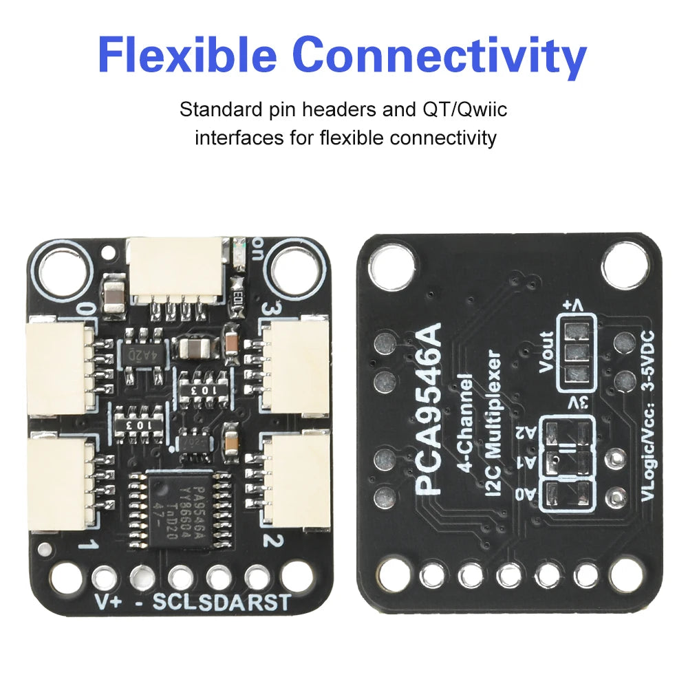 PCA9546 4-Channel I2C Multiplexer Board with Stemma QT Qwiic Interface for Sensor Networks Oasis Select Default Title