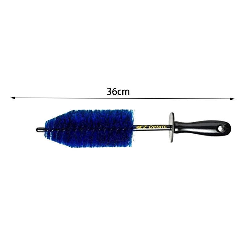 Car Detailing Brush with Soft Bristles; 1/3 Set Non-Scratch Wheel Rim and Tire Cleaning Tool Oasis Select 36cm