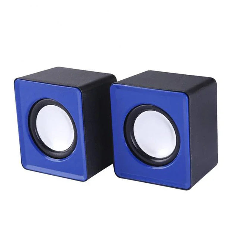 AyeBeau Mini USB Computer Speakers – 2.0 Stereo Desktop PC