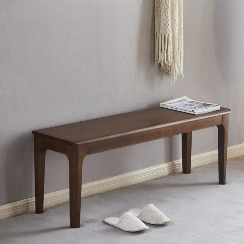Solid wood bench wooden bench bedside bench simple modern shoe changing bench rectangular household Nordic dining table stool Oasis Select
