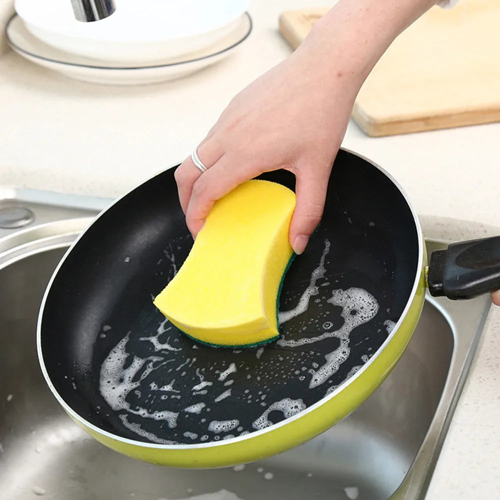 20/30pcs Dishwashing Sponge Kitchen Nano Emery Magic Clean Rub Pot Rust Focal Stains Sponge Removing Kit Cleaning Brush Sponges Oasis Select