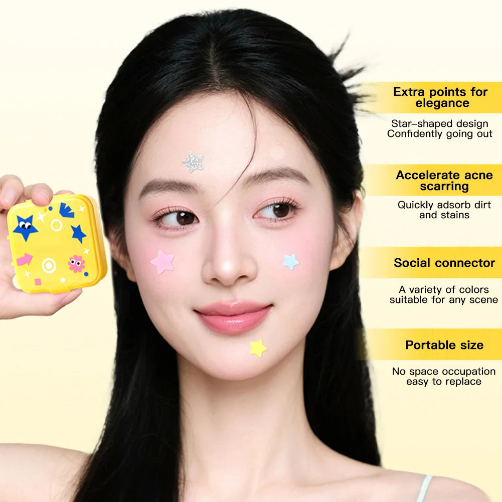 60 Patch Acne Patch Fade Repair Acne Light Cute Concealer Acne Patch Star Style Color Makeup Acne Patch Box Oasis Select