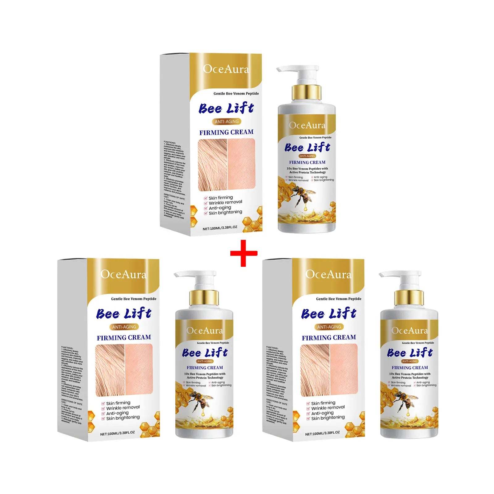 OceAura Collagen Firming Anti-Aging Whitening Face & Body Cream Anti-Aging Body Cream Oasis Select 300ml boxed