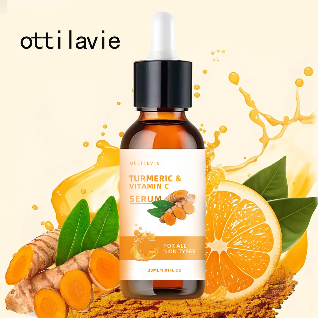 Turmeric & Vitamin C Lifting Serum - For Face & Neck | Hydrating | Non-Greasy | For All Skin Types Oasis Select 50ml