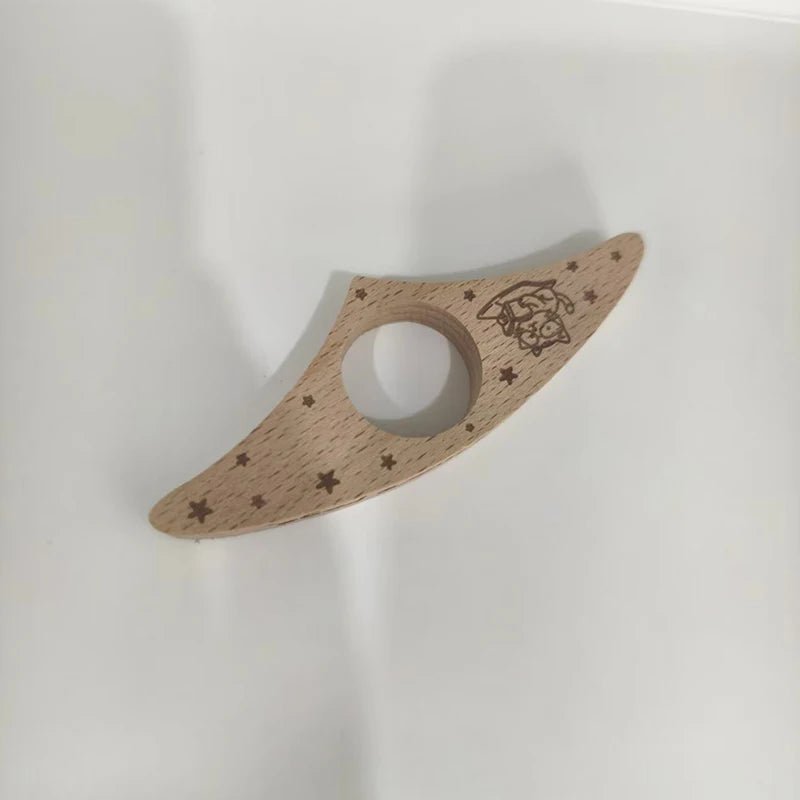 Wooden Thumb Bookmark Portable One-Handed Finger Page Holder Vintage Reading Press Natural Wood Page Clip For Books Reading Oasis Select A1