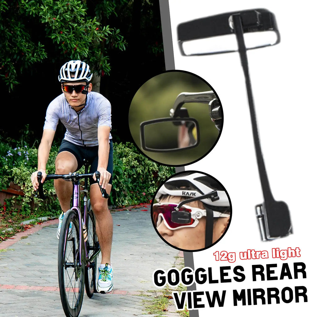 Bike Bicycle Cycling Riding Glasses Rear View Mirror 360 Rearview Adjustment Rear View Eyeglass Mount Helmet Oasis Select