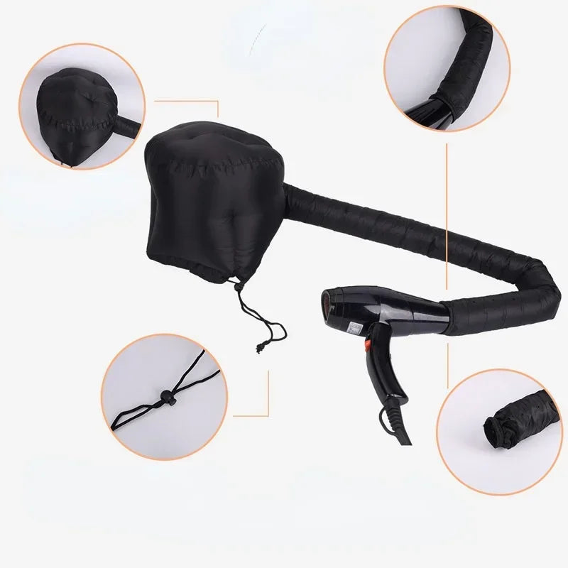 Hair Bonnet Portable Dryer Cap Steamer Quick Dry Baked Oil Care Diffuser Drying Hairdressing Tools Hair Cap Shower Cap Women Oasis Select