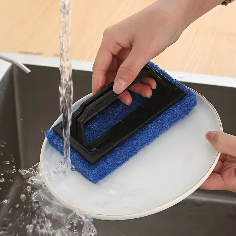 Handle Sponge Cleaning Brush & Scouring Pad Set – 1–20 PCS