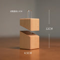 Solid Wood Creative Art Tabletop Geometric Flower Ware Nordic Dry Vase Glass Wall Hanging Vase Decoration Pieces Oasis Select beech