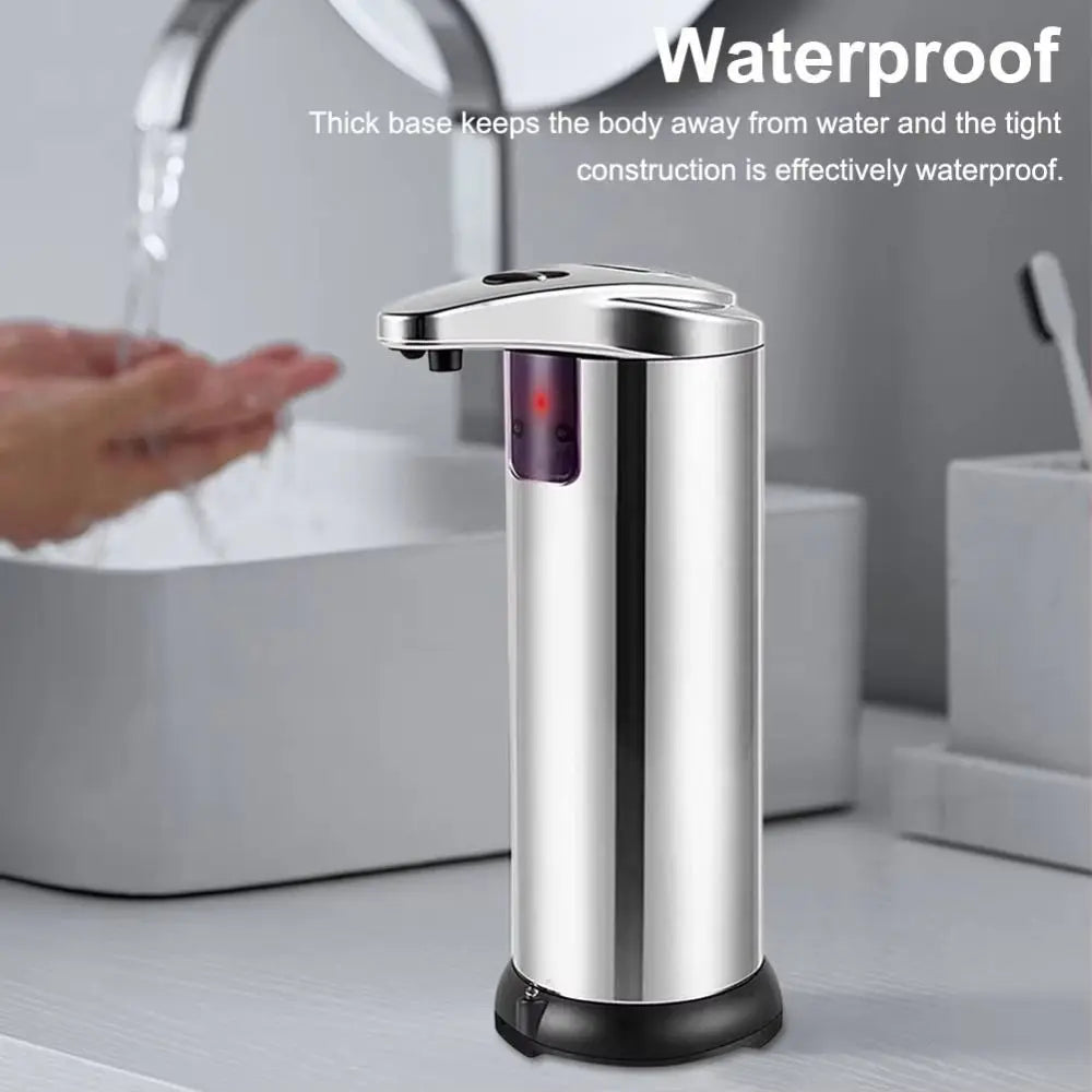 New Stainless Steel Automatic Soap Dispenser Waterproof Electric Touchless Soap Dispenser Foam Soap Machine Bathroom Oasis Select