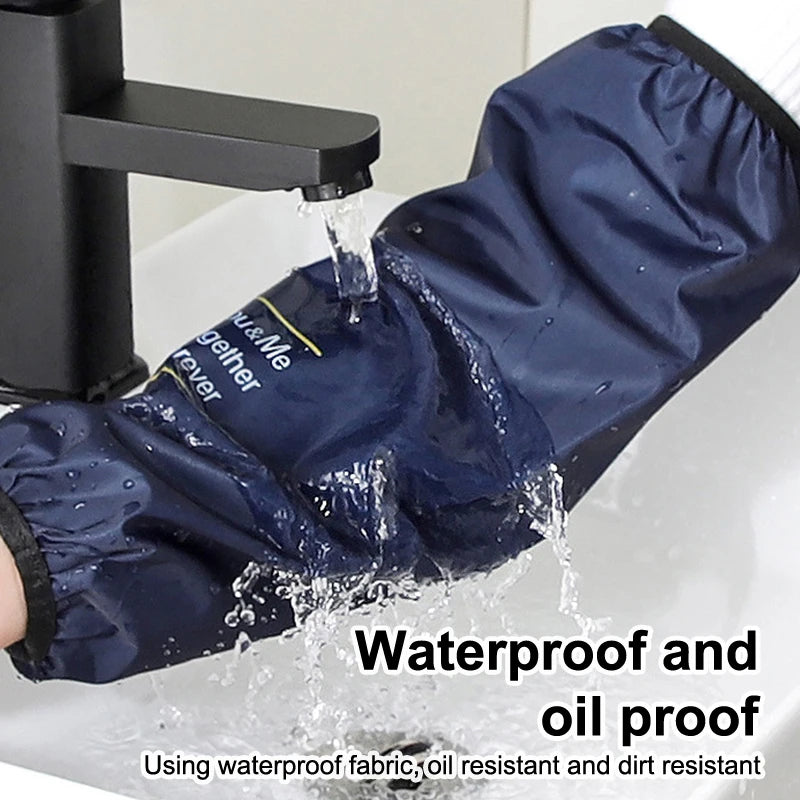 Waterproof PVC Arm Sleeves for Kitchen Cooking & Cleaning | 1 Pair