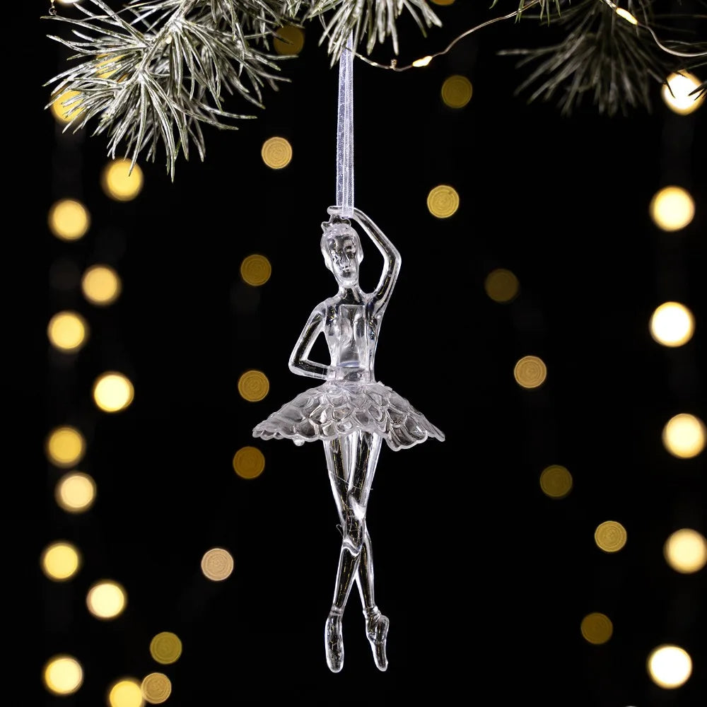 Clear Acrylic Christmas Ornaments – Transparent Hanging Pendants