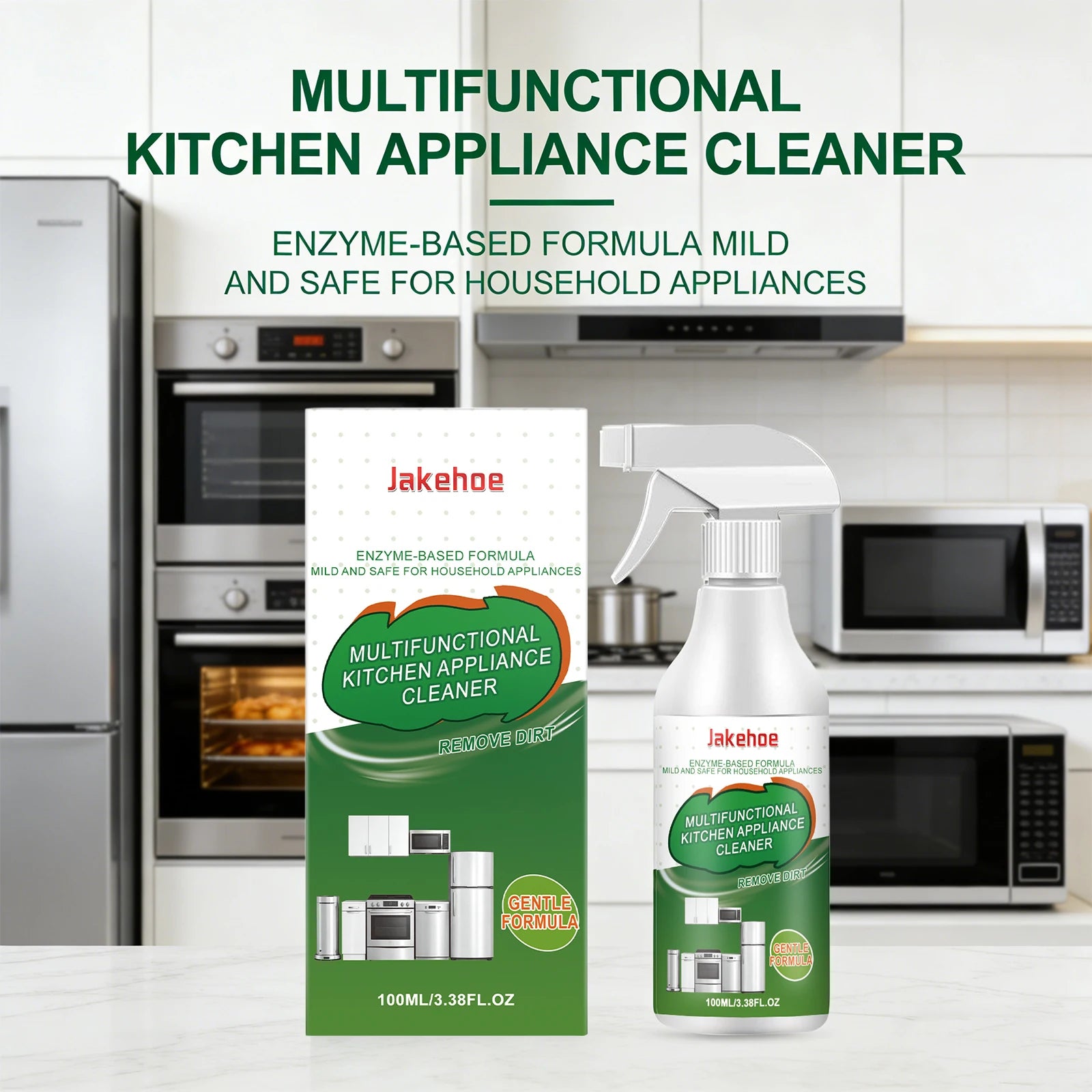 Kitchen Appliance Cleaner Multi-purpose Kitchen Cleaning Spray Remove Dirt Cleans Stoves Oven Range Hoods Grease Removal Spray Oasis Select