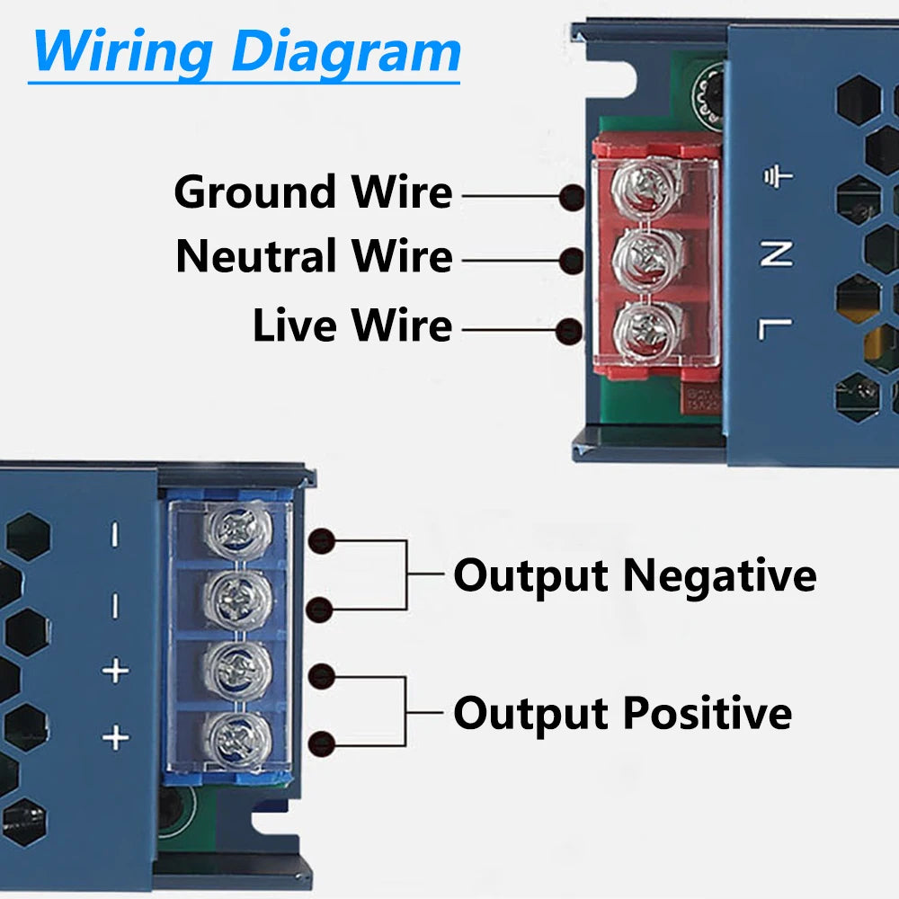 24V 12V LED Power Supply AC 220V TO DC 12V 24V 60W 100W 150W 200W 300W 400W Ultra-thin Power Supply Adapter For LED Strip Light Oasis Select